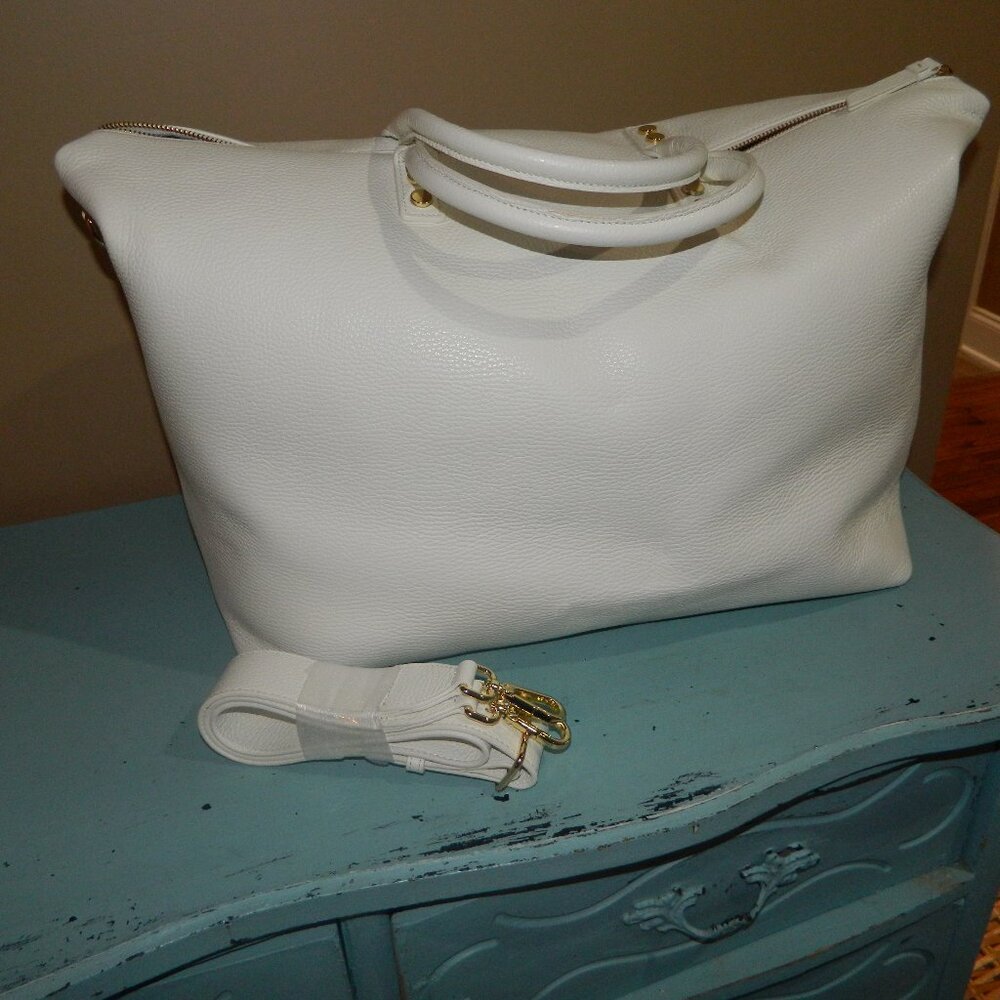 Mark & Graham Essential Leather Weekender Bag NWOT